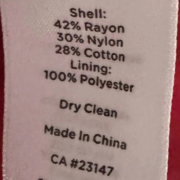 TALBOTS Romantic Red Lace Dress Half Sleeve Midi A Line Classic Lined Sz 2/4 - Picture 9 of 13